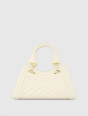Quilted Napa Leather Angular Handbag