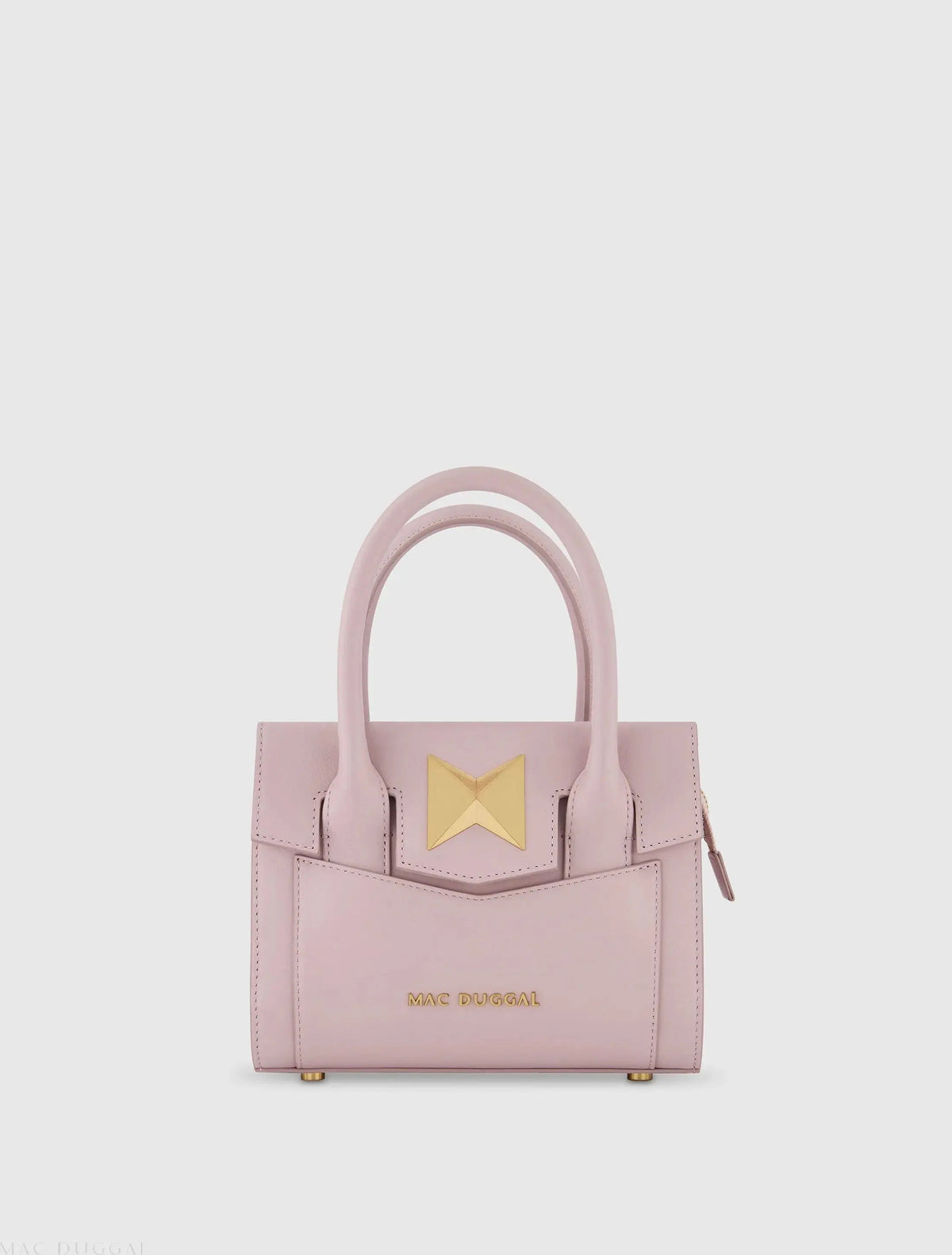 Small Leather Tote Bag With Gold Hardware - FINAL SALE